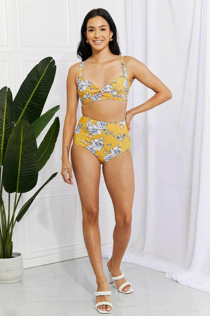 Marina West Swim 'Take A Dip' Twist High - Rise Bikini - The Rogue Daisy