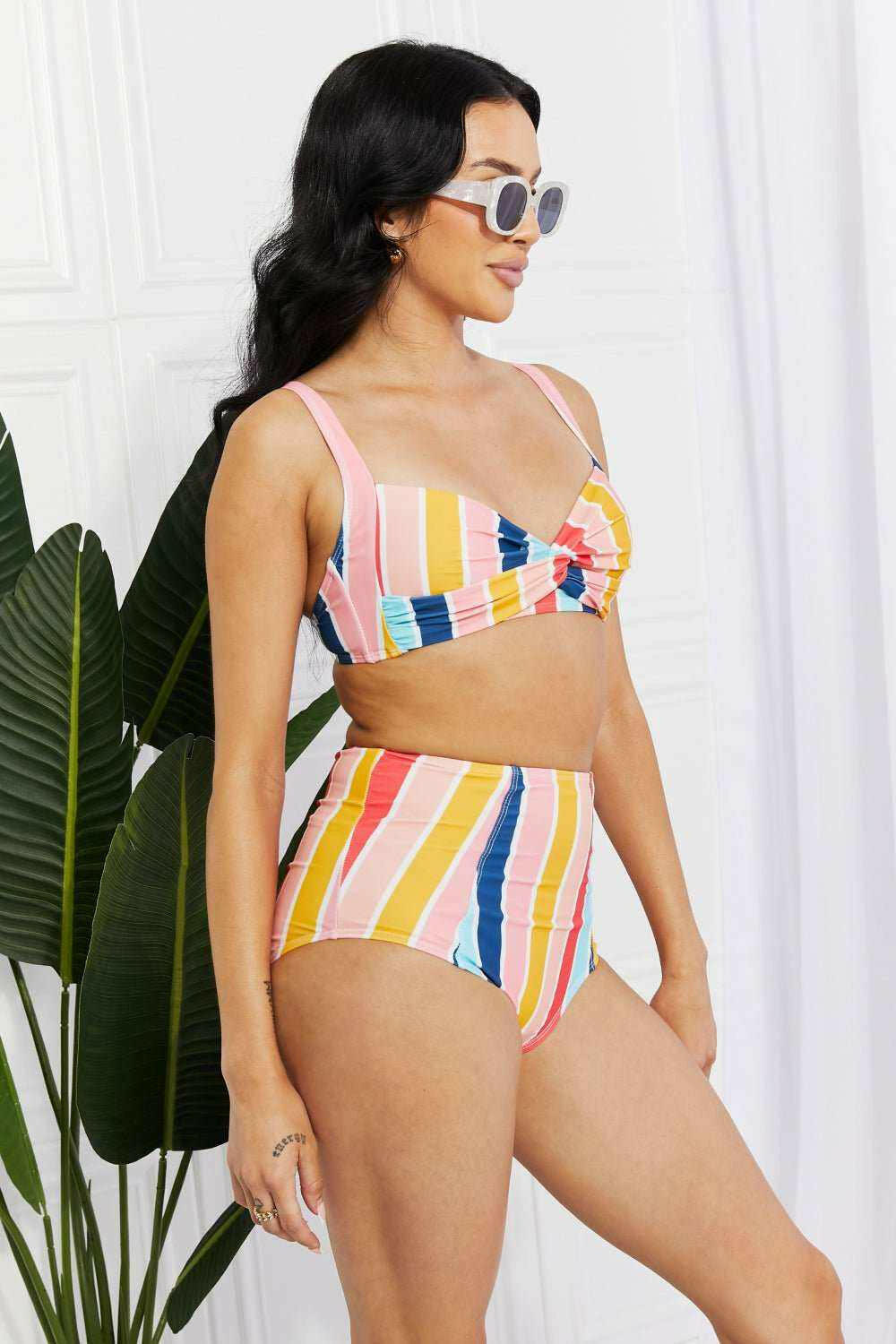 Marina West Swim 'Take A Dip' Twist High - Rise Bikini - The Rogue Daisy