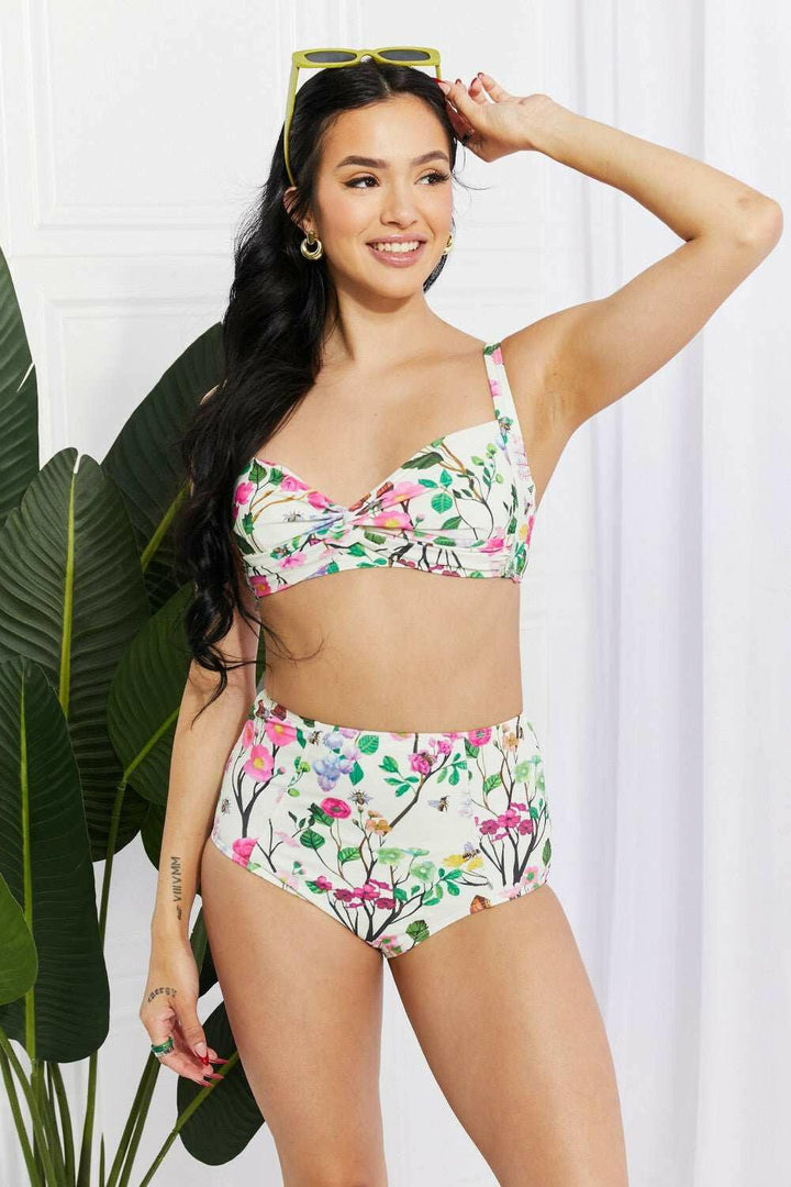 Marina West Swim 'Take A Dip' Twist High - Rise Bikini - The Rogue Daisy