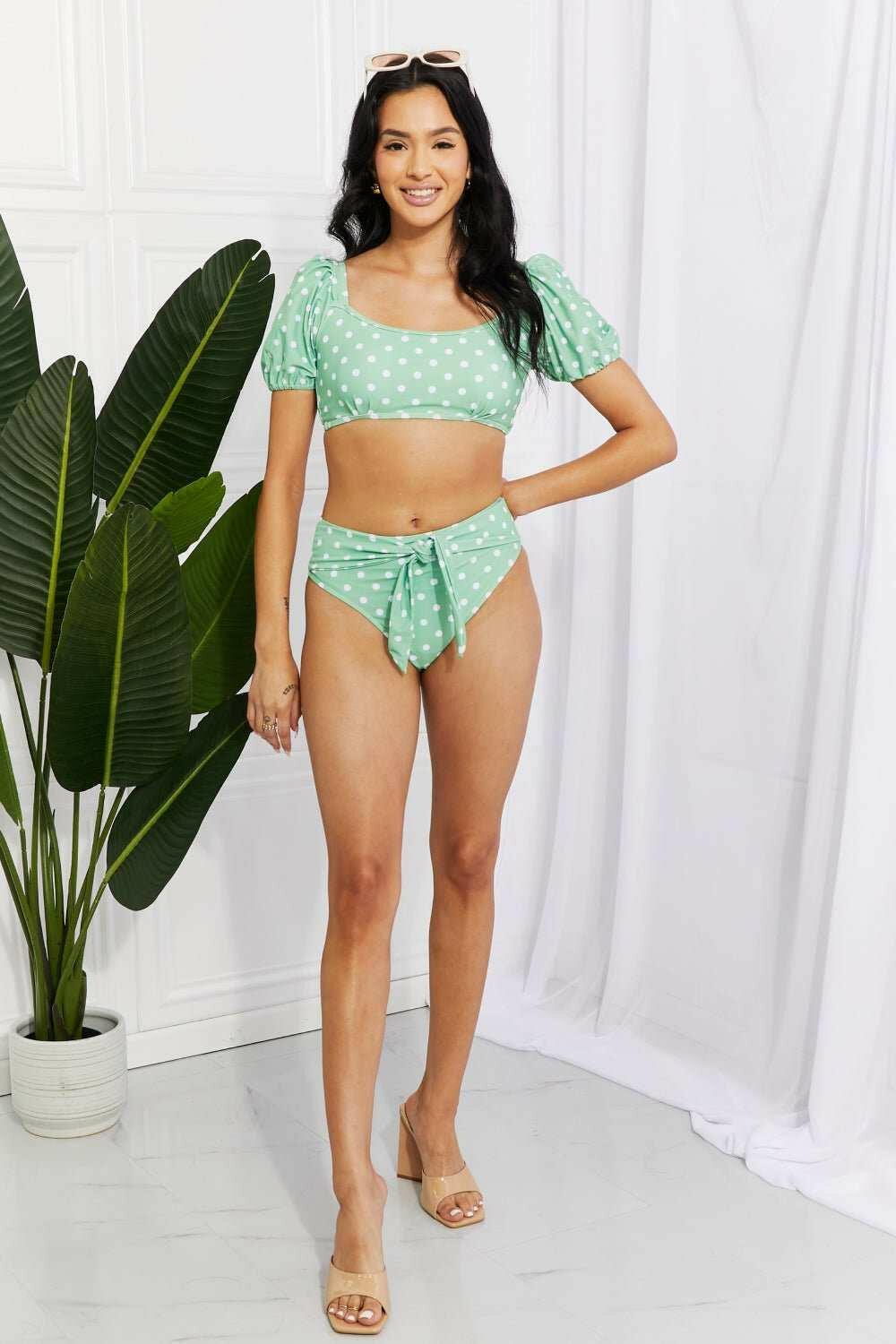 Marina West Swim 'Vacay Ready' Puff Sleeve Bikini - The Rogue Daisy