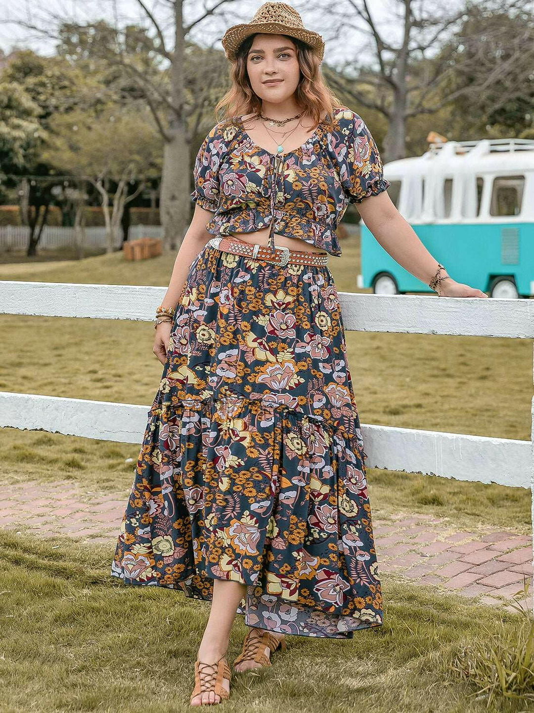 Meadow Muse Two - Skirt and Top Set - Plus Size - The Rogue Daisy