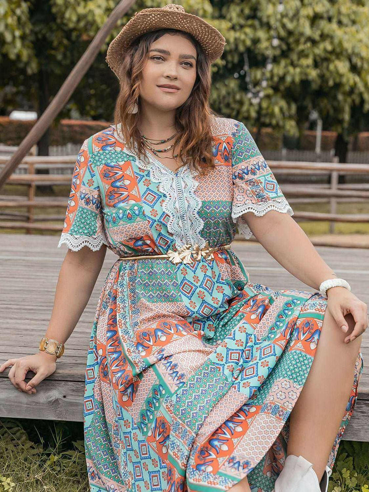 Meadow Patchwork Maxi Dress - Plus Size - The Rogue Daisy