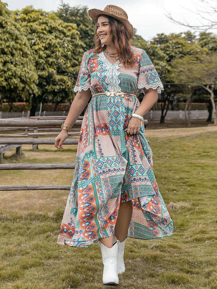 Meadow Patchwork Maxi Dress - Plus Size - The Rogue Daisy