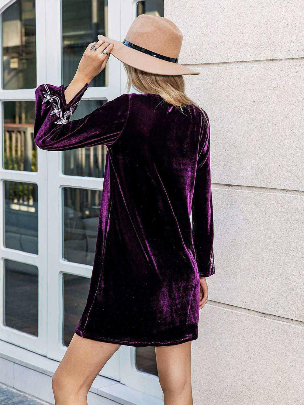 Midnight Velvet Mini Dress - The Rogue Daisy