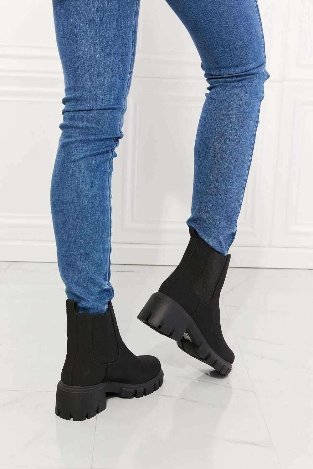 'Work For It' Matte Lug Sole Chelsea Boots - The Rogue Daisy