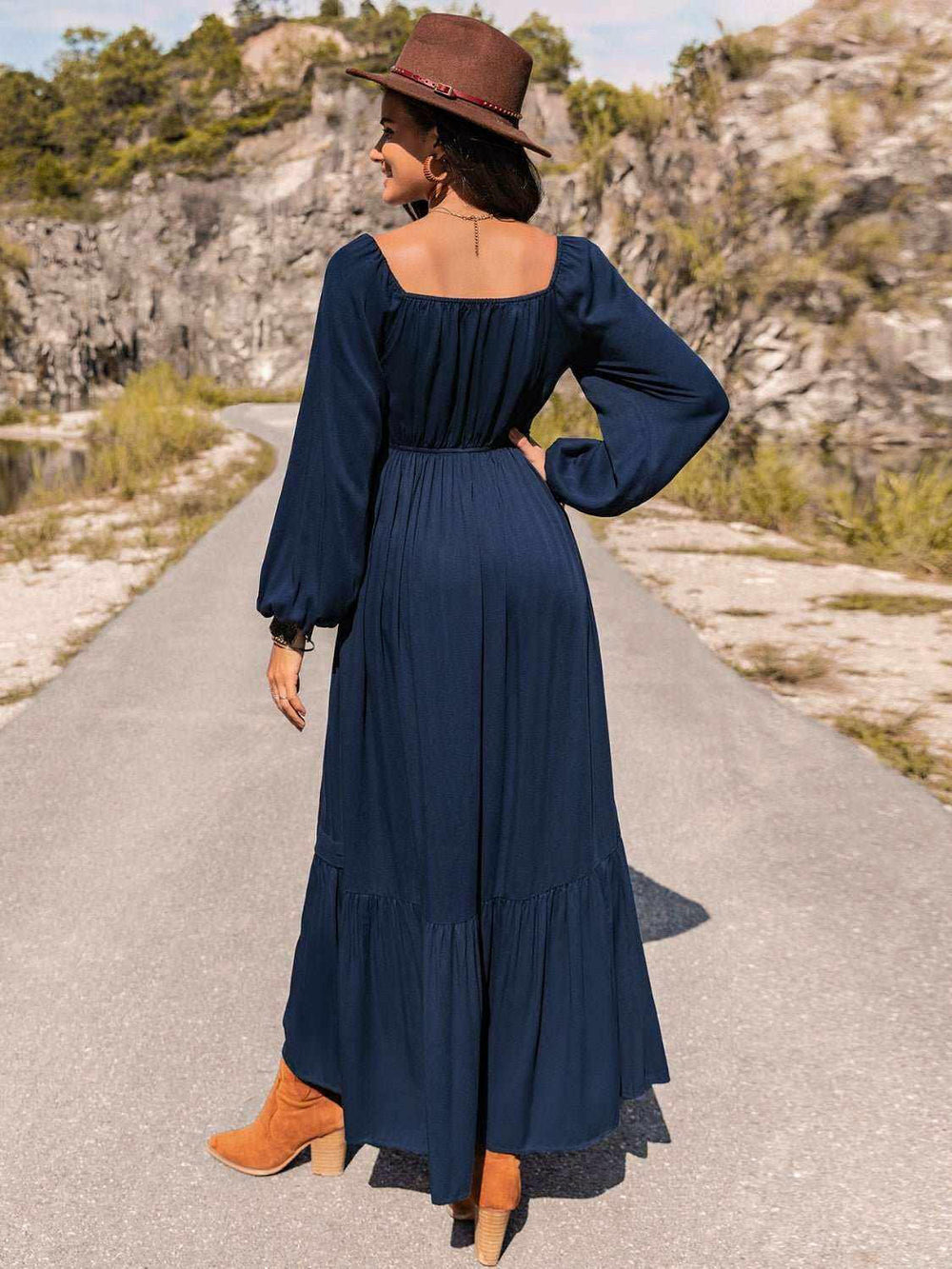 Moonlit Meadows Dress Long Sleeve Maxi Dress - The Rogue Daisy