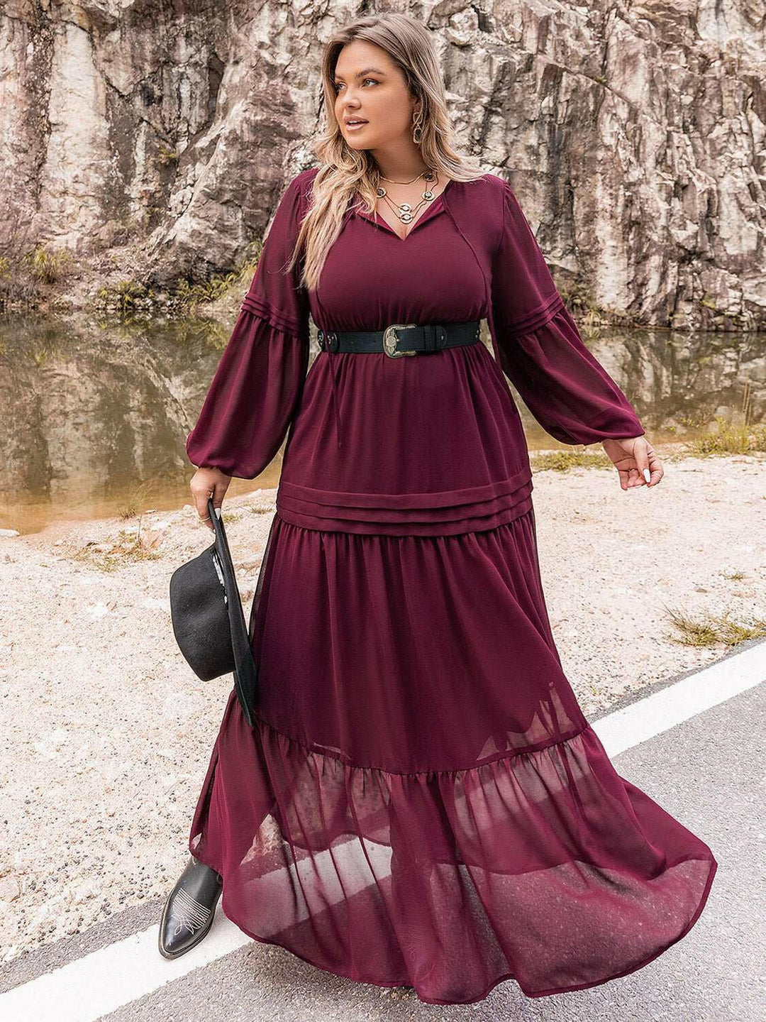 Mulberry Muse Maxi Dress - Plus Size - The Rogue Daisy