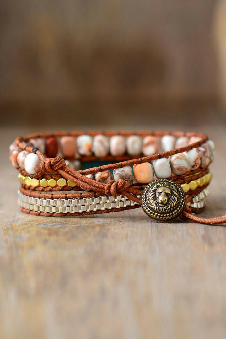 Natural Stone Wrap Bracelet - The Rogue Daisy