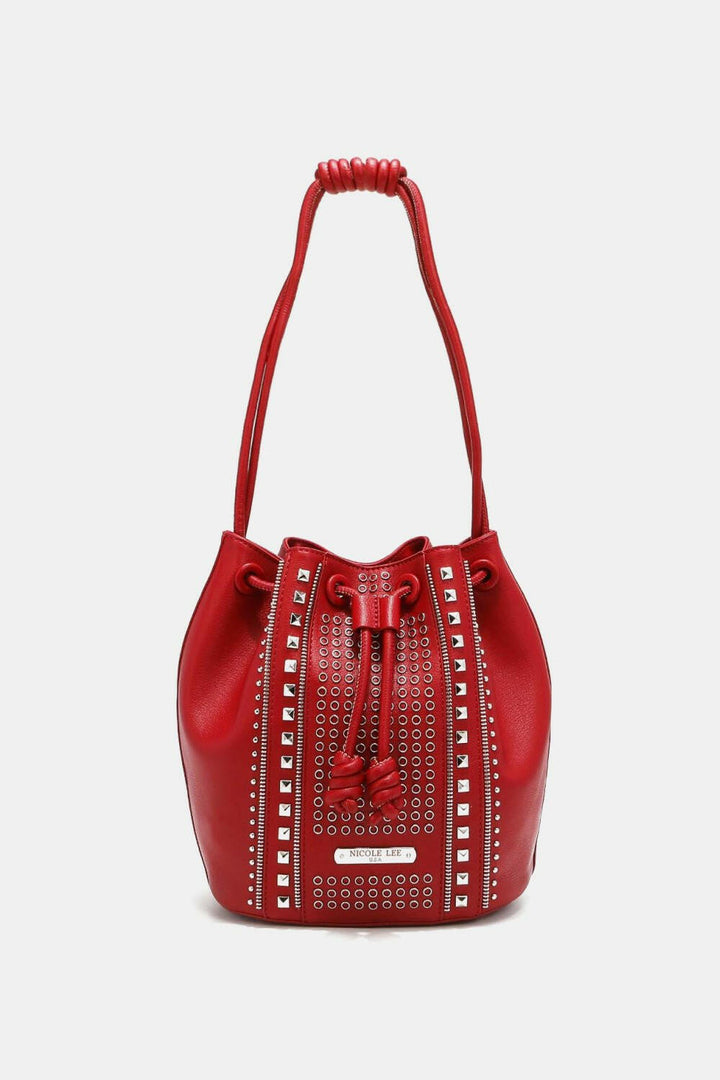 Nicole Lee USA Amy Studded Bucket Bag - The Rogue Daisy