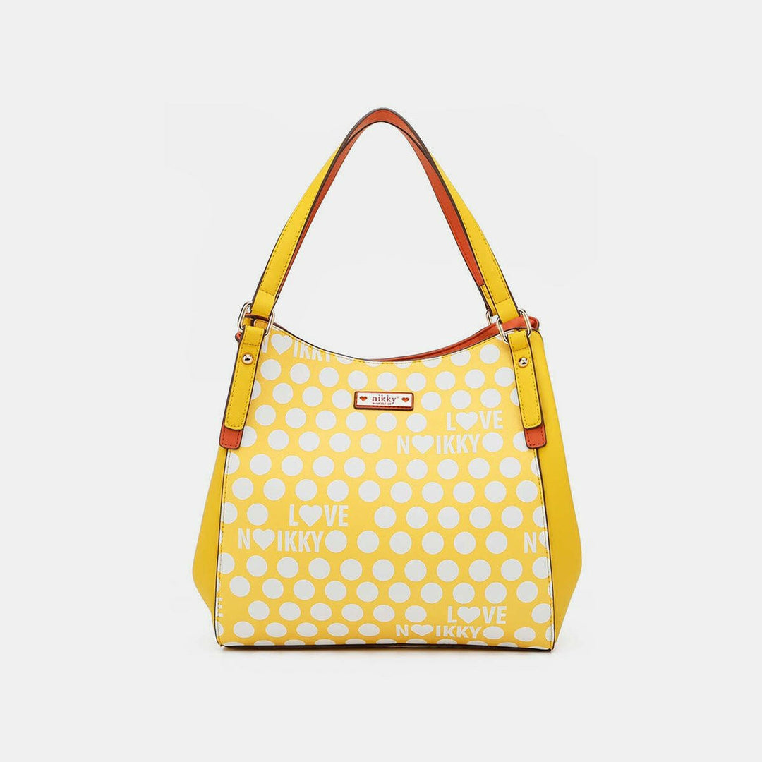 Nicole Lee USA Contrast Polka Dot Handbag - The Rogue Daisy