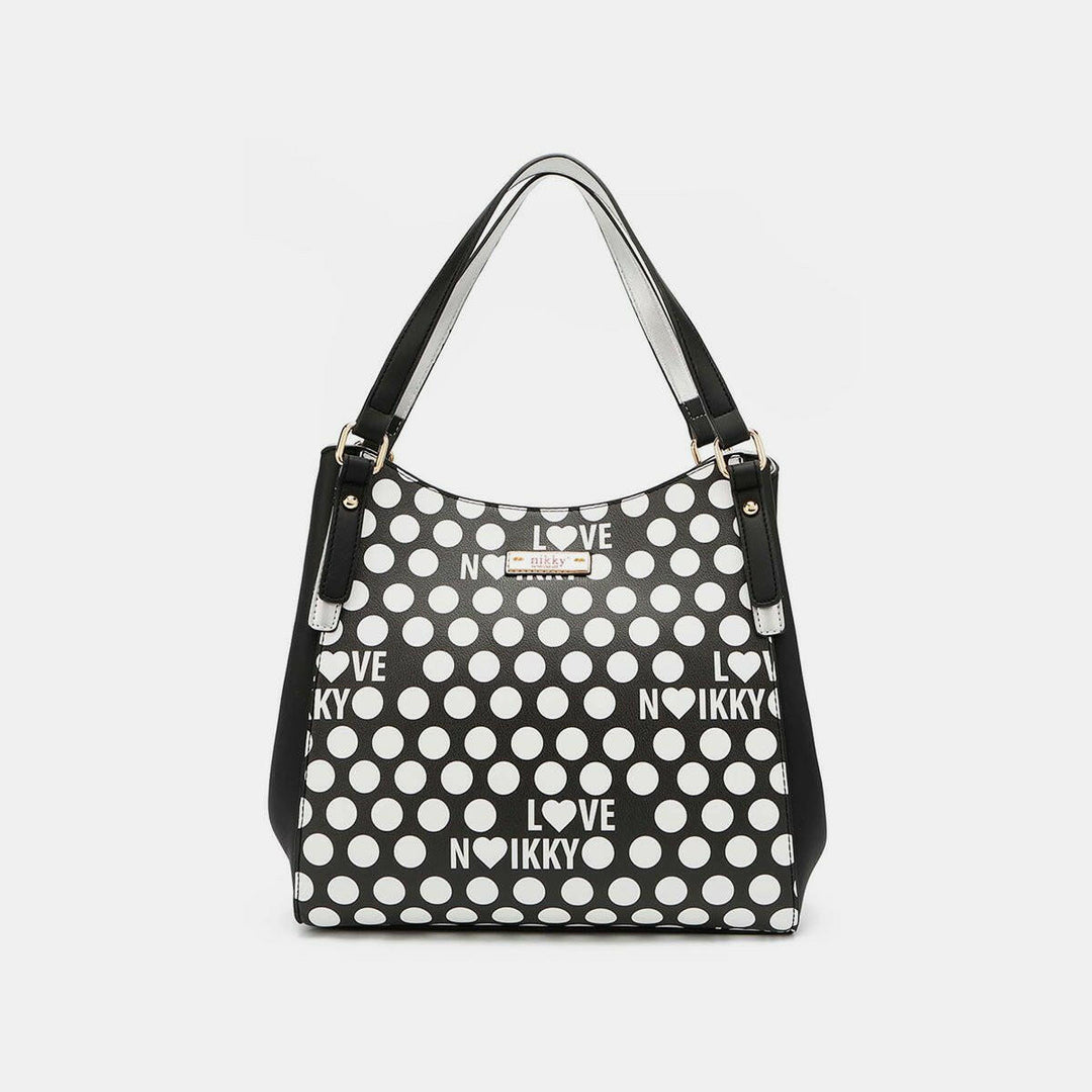 Nicole Lee USA Contrast Polka Dot Handbag - The Rogue Daisy