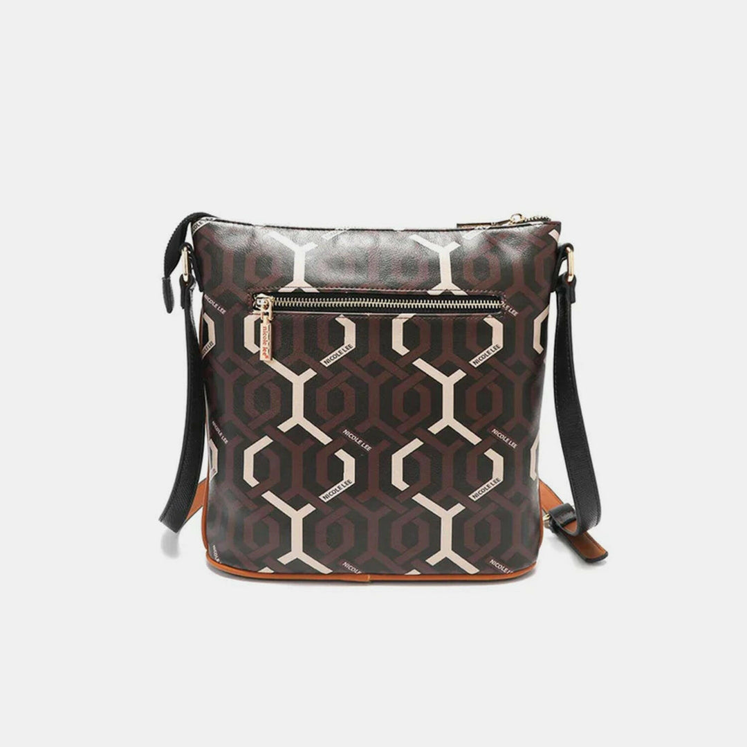 Nicole Lee USA Geometric Pattern Crossbody Bag - The Rogue Daisy