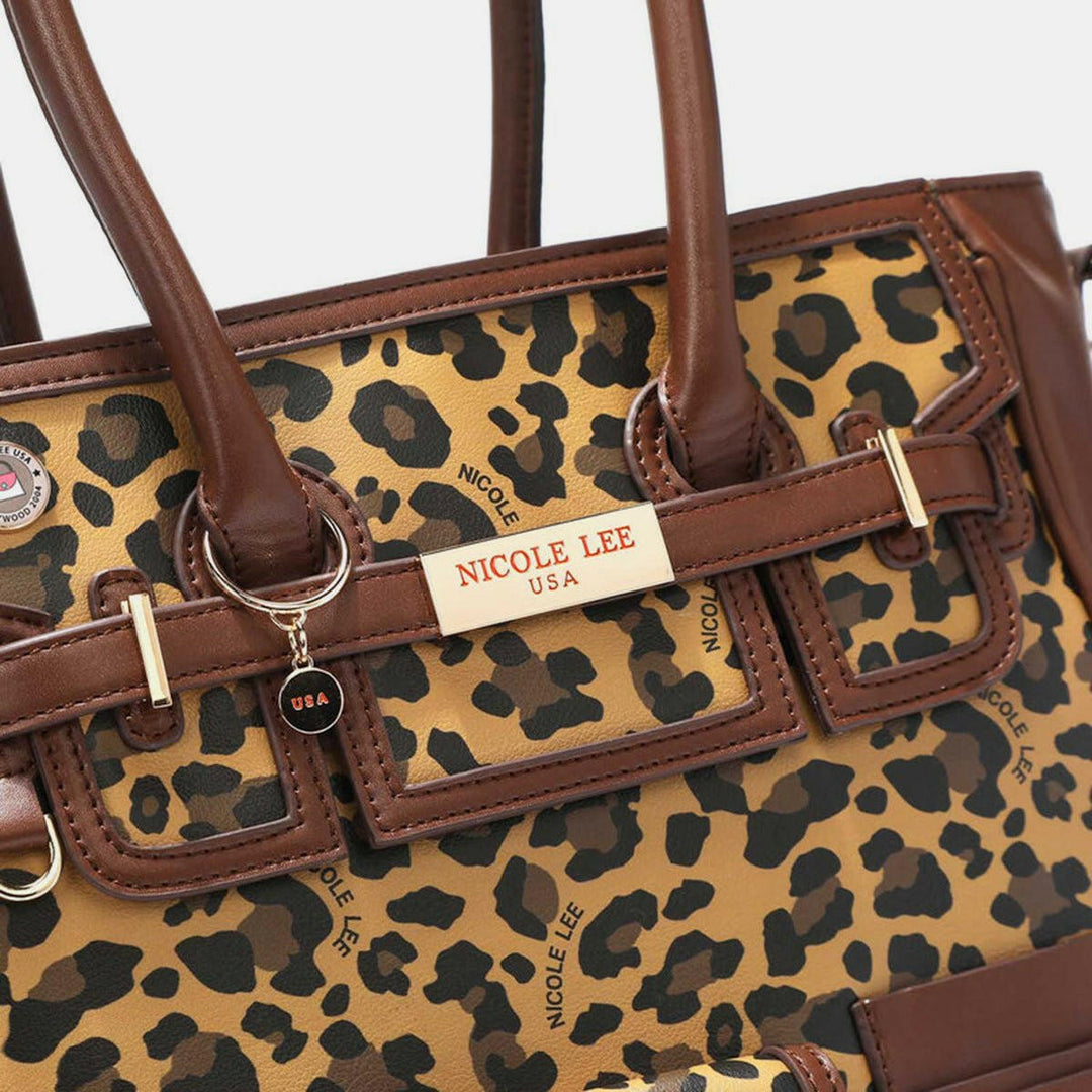 Nicole Lee USA Leopard Large Tote Bag - The Rogue Daisy