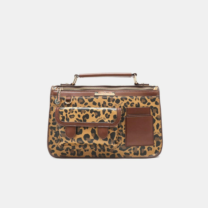 Nicole Lee USA Leopard Top Handle Handbag - The Rogue Daisy