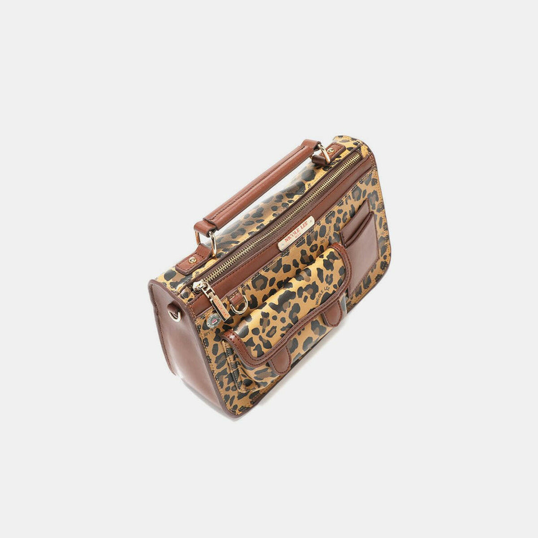 Nicole Lee USA Leopard Top Handle Handbag - The Rogue Daisy