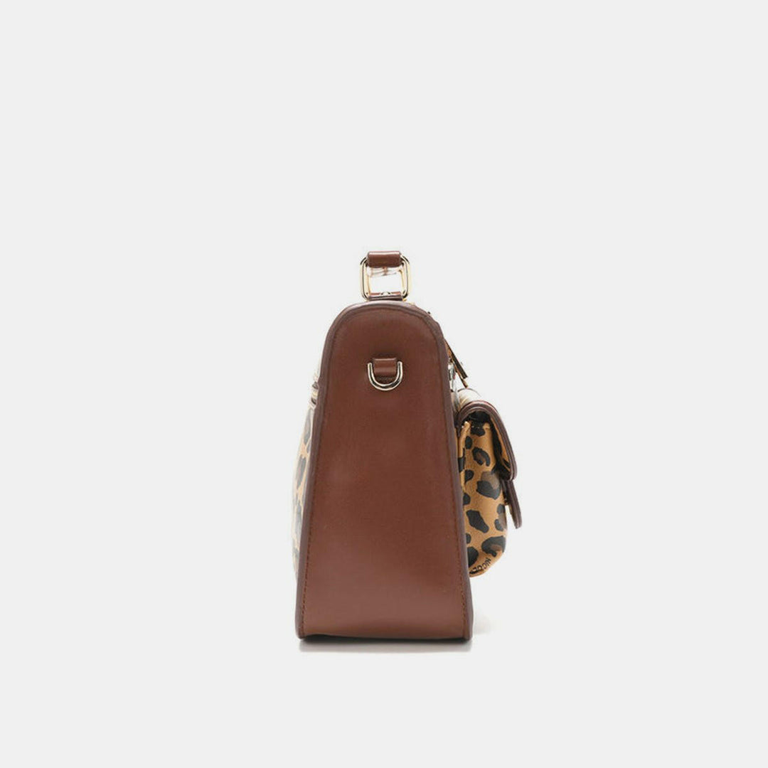 Nicole Lee USA Leopard Top Handle Handbag - The Rogue Daisy