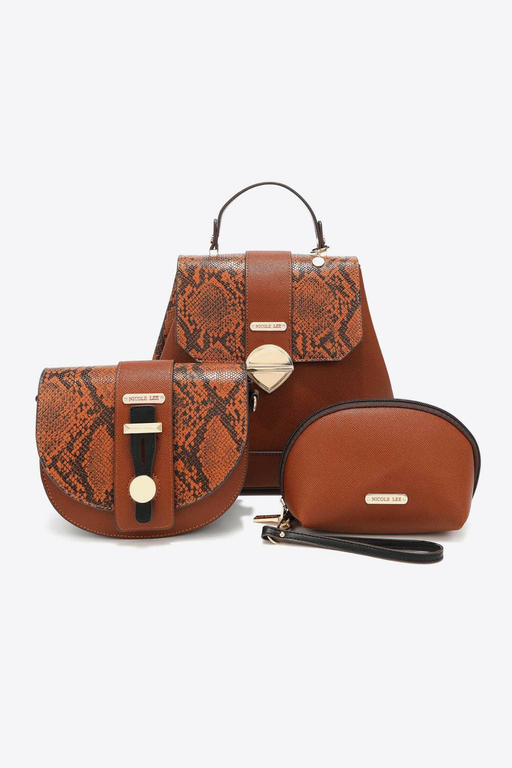 Nicole Lee USA Python 3 - Piece Bag Set - The Rogue Daisy