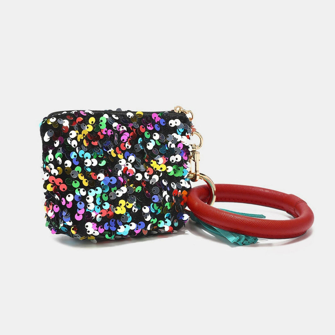 Nicole Lee USA Sequin Pouch Wristlet Keychain - The Rogue Daisy