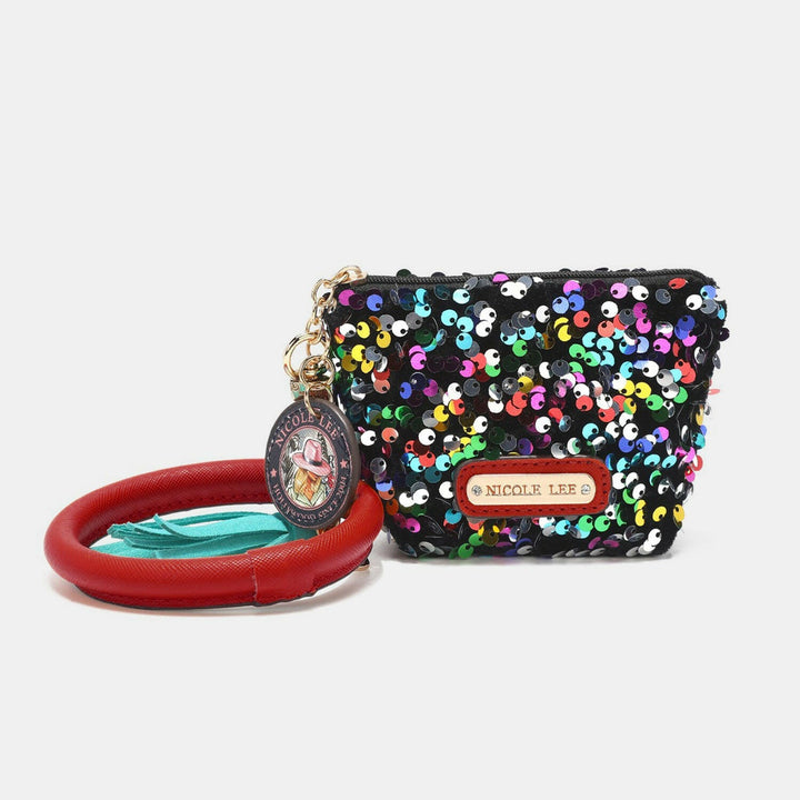 Nicole Lee USA Sequin Pouch Wristlet Keychain - The Rogue Daisy