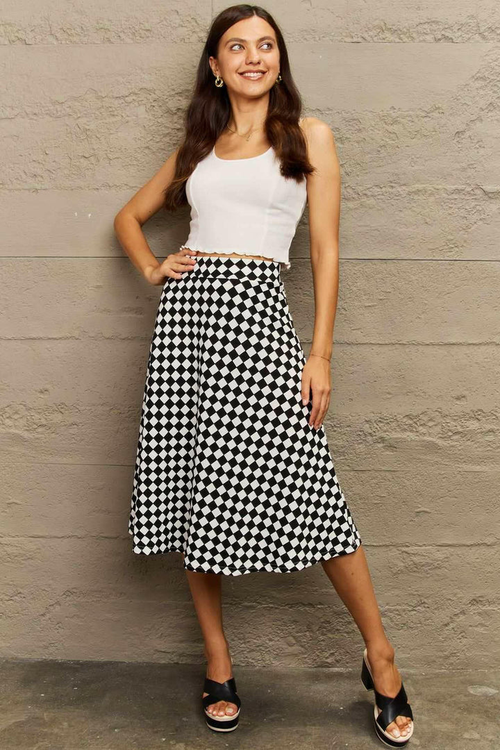 Ninexis Wide Waistband Knee Length Skirt - The Rogue Daisy