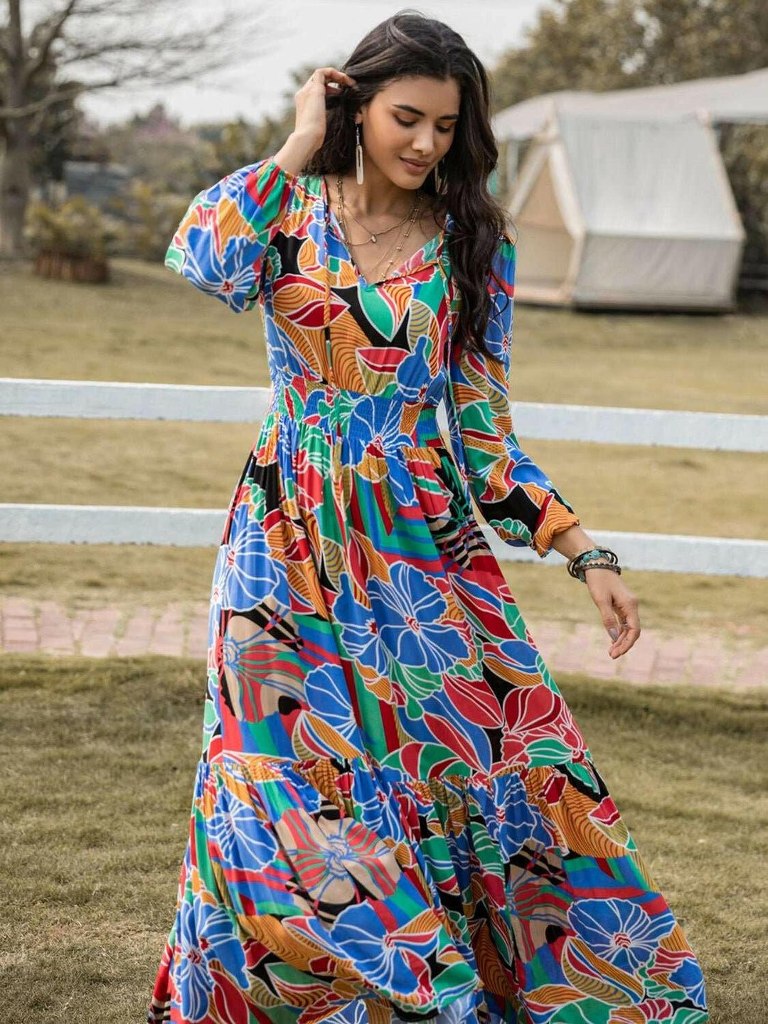 Radiant Floral Maxi Dress - The Rogue Daisy