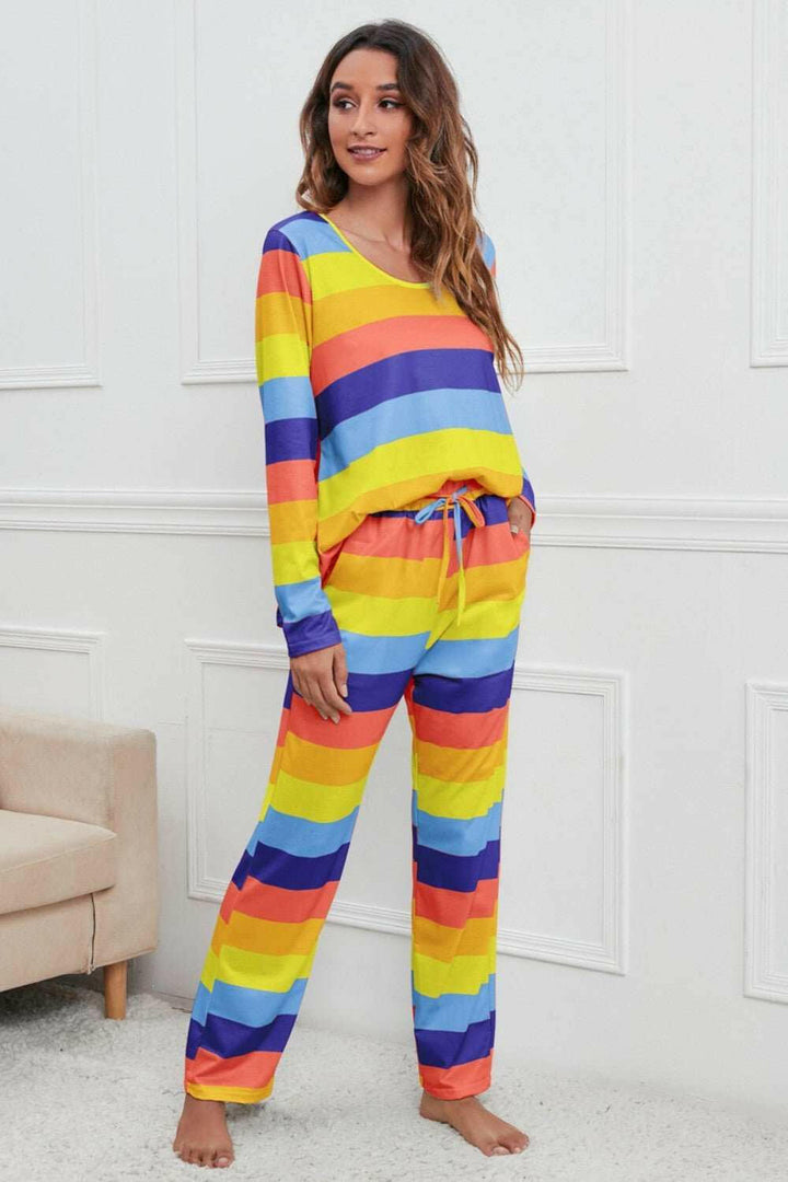 Rainbow Chill Pajama Set - The Rogue Daisy