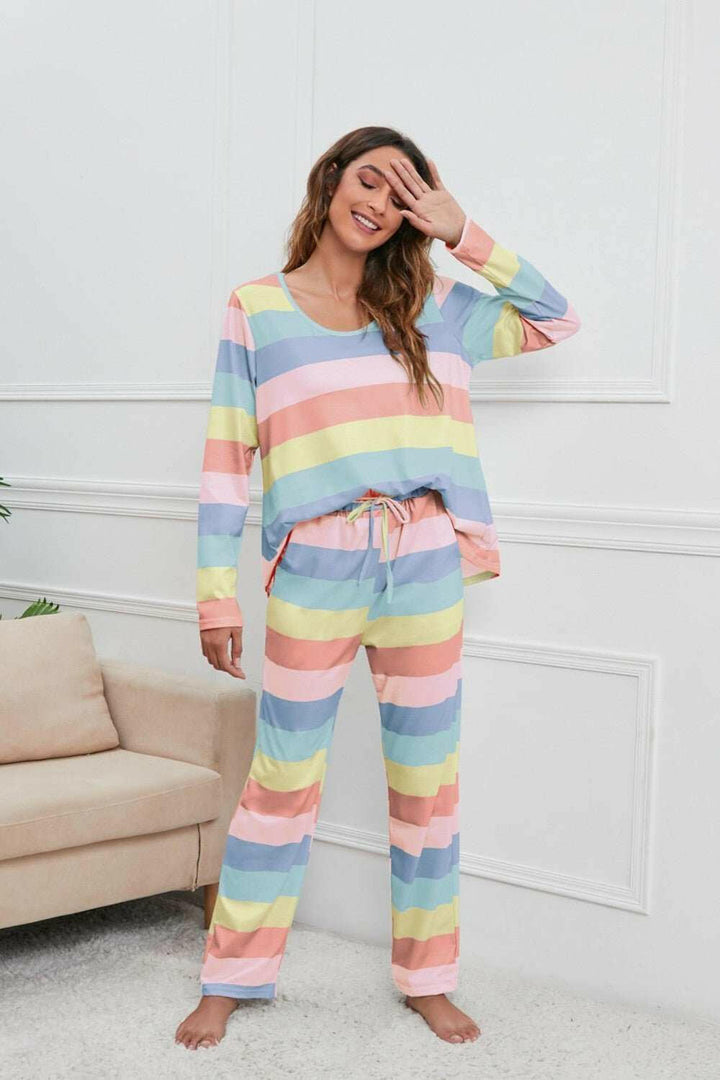 Rainbow Chill Pajama Set - The Rogue Daisy