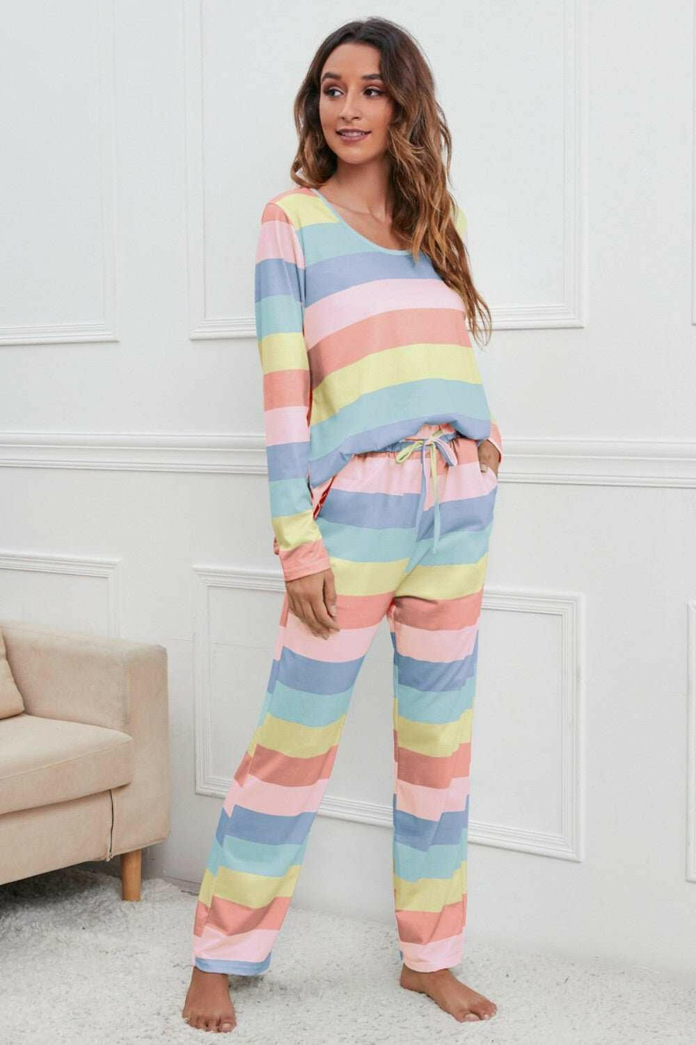 Rainbow Chill Pajama Set - The Rogue Daisy