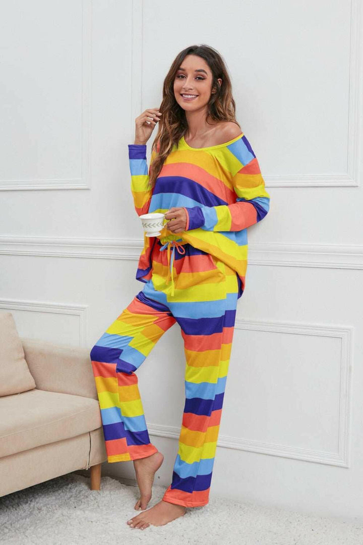 Rainbow Chill Pajama Set - The Rogue Daisy