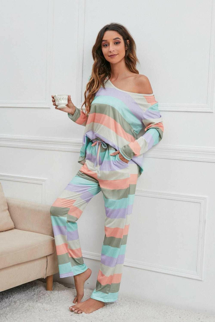 Rainbow Chill Pajama Set - The Rogue Daisy