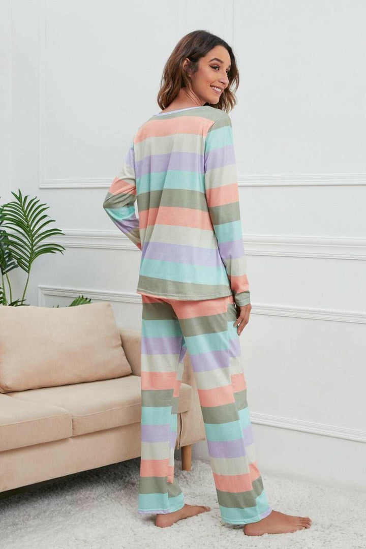 Rainbow Chill Pajama Set - The Rogue Daisy