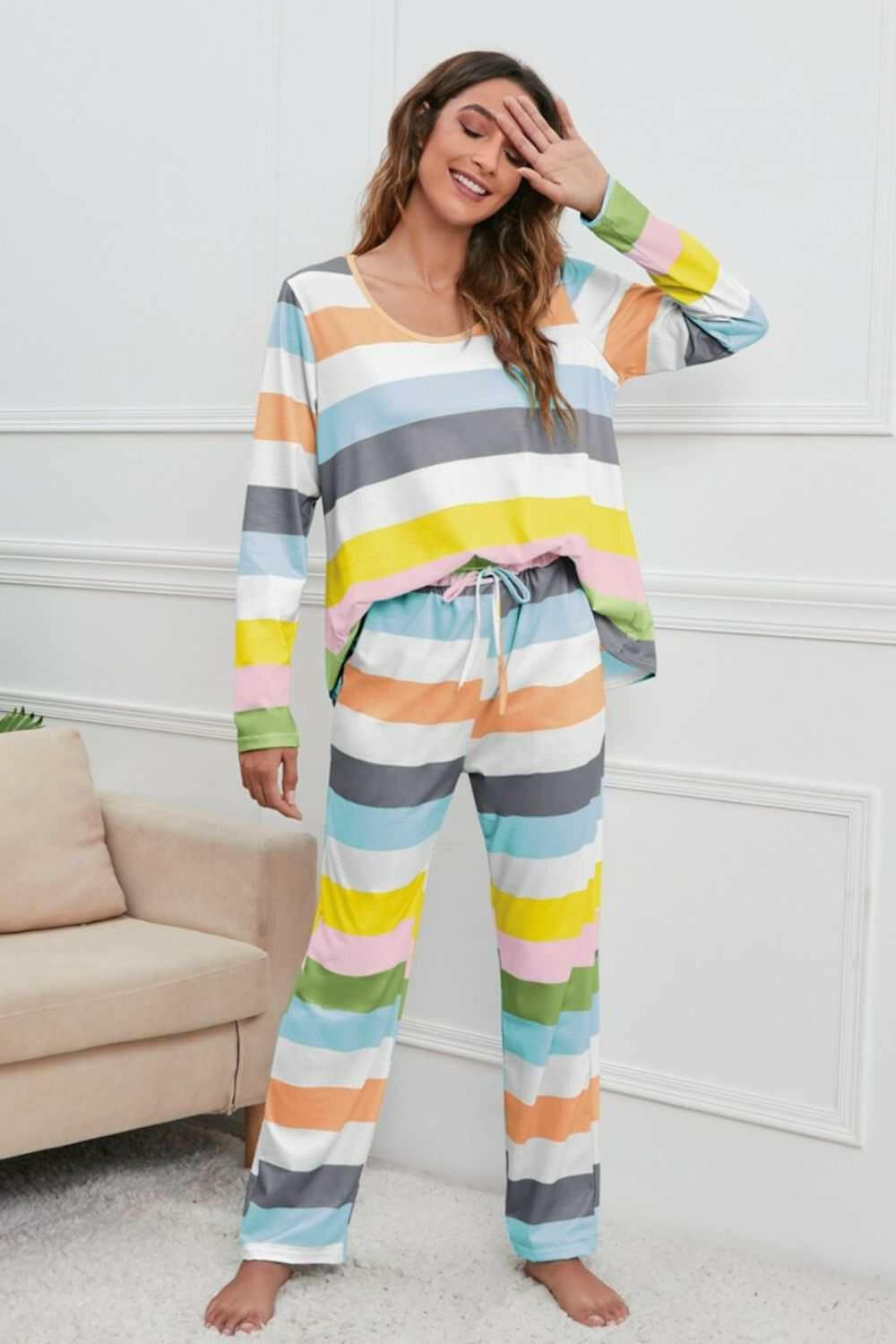 Rainbow Chill Pajama Set - The Rogue Daisy